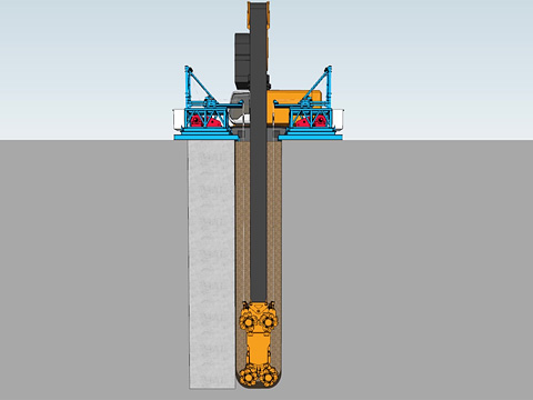 Soil-Cement Underground Continuous Wall Method (CSM Method)