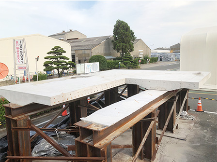 Figure 3: Cutting of the floor slab